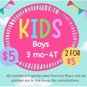 Unlisted Boys Clothes/Shoes 0-4T